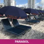 parasol met logo