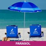 bedrukte parasol