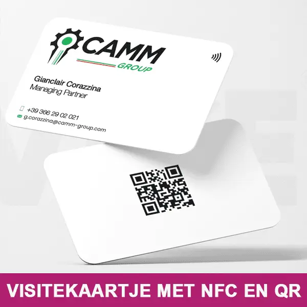 VISITEKAARTJE MET NFC EN QR